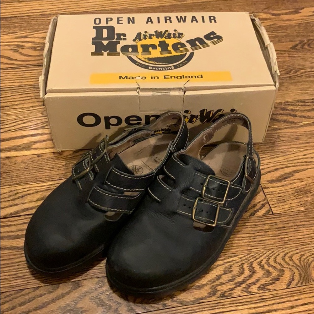 Dr. Martens Black closed toe twin strap sandal!